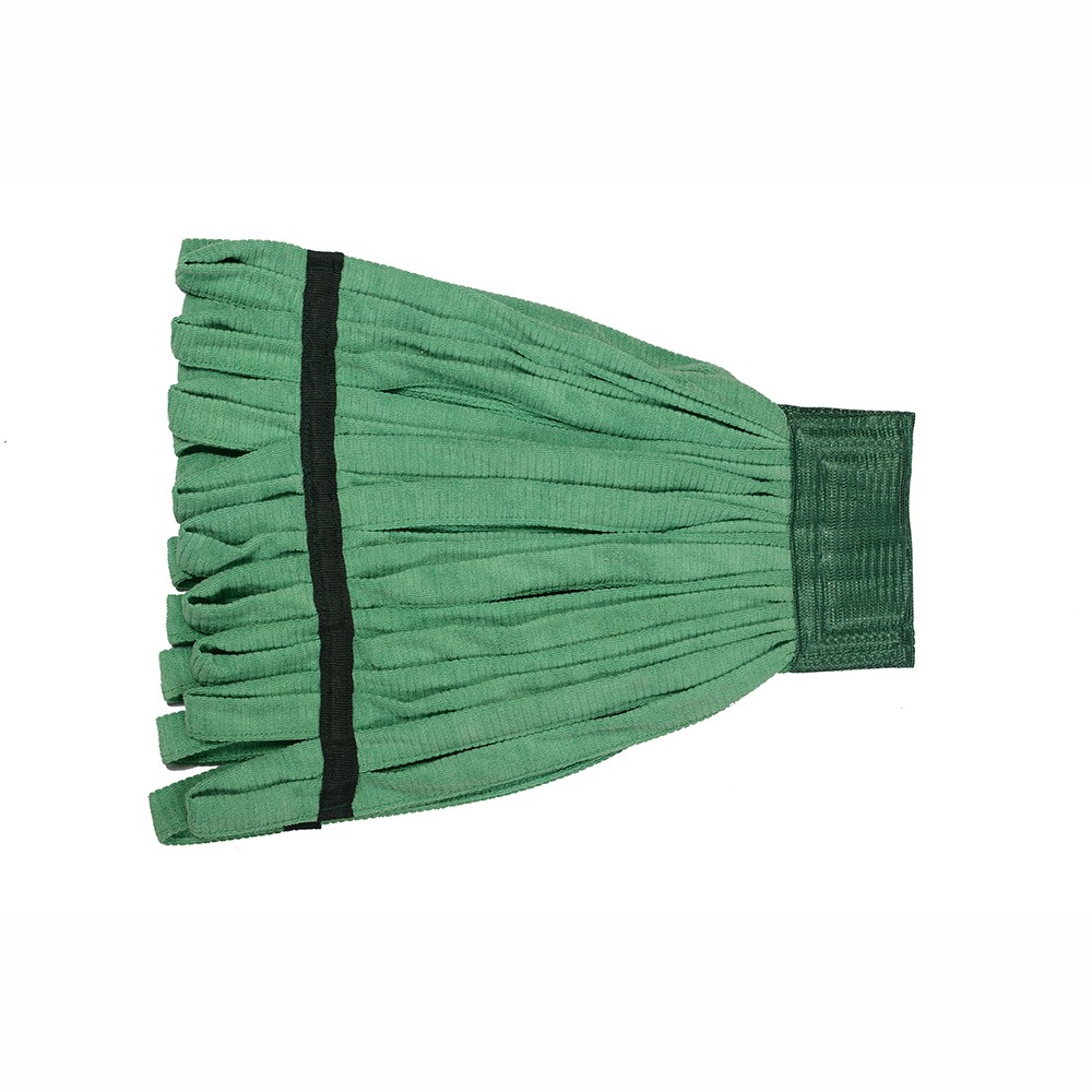 Green microfiber strip mop 500g