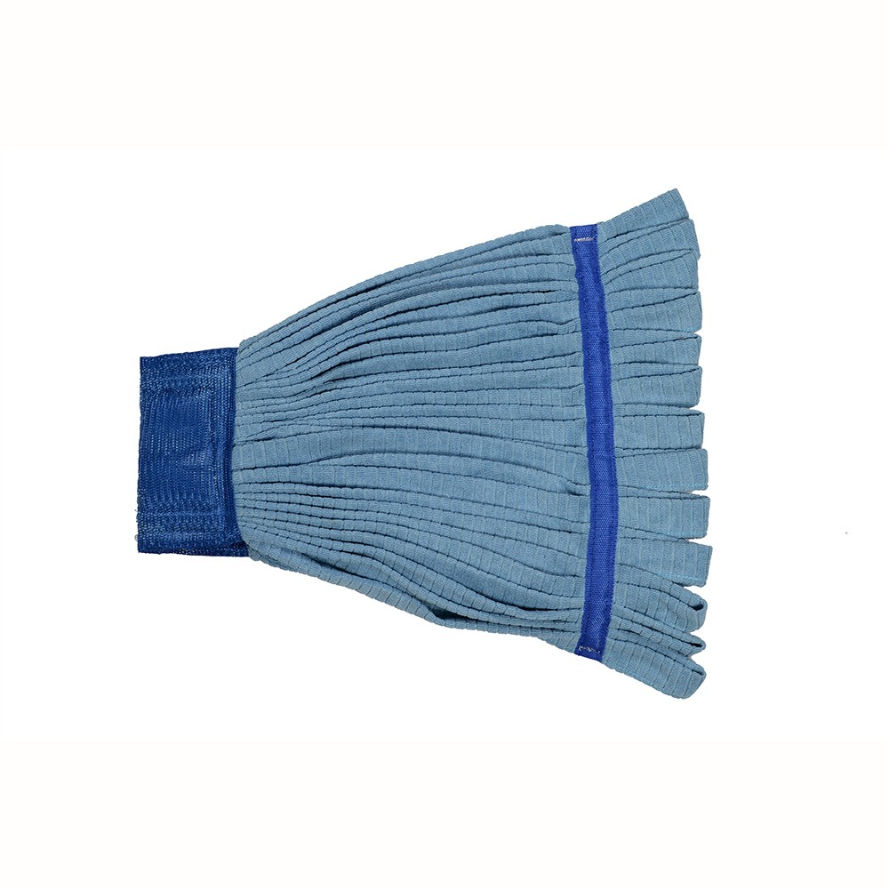 Blue microfiber strip mop 400g